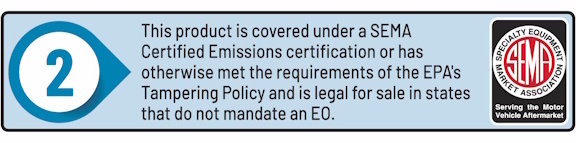 SEMA 2 - EPA Compliant