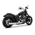 TWIN SLASH 2-1 SLIP-ON CHROME