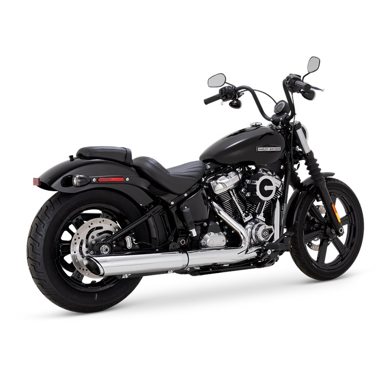 Softail Twin Slash Round Slip-on | Vance & Hines | High Softail Twin Slash Round Slip-on | Vance & Hines | High